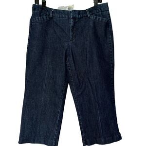 ‎Dockers’ petite dark blue jean cropped 14P